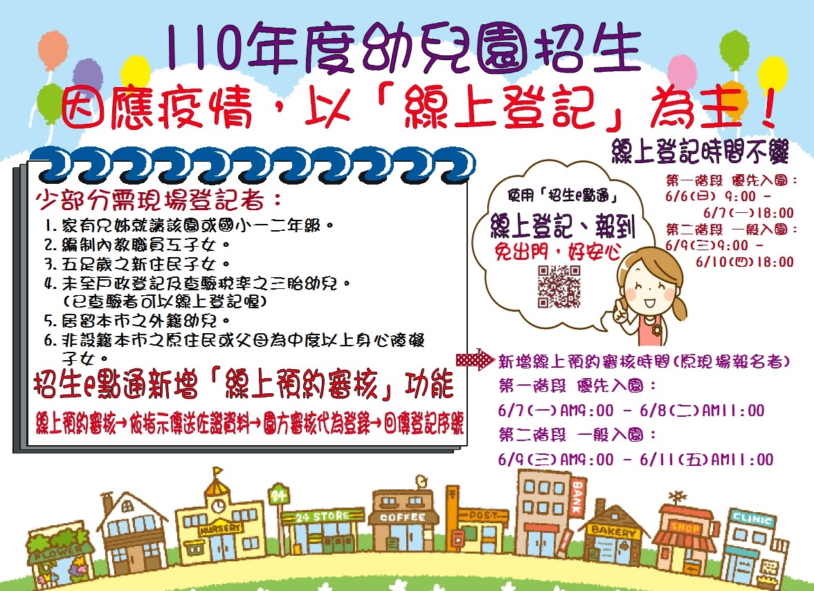 110學年度招生提醒